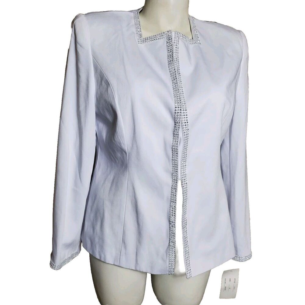 G.M.I. White Blazer Size 14